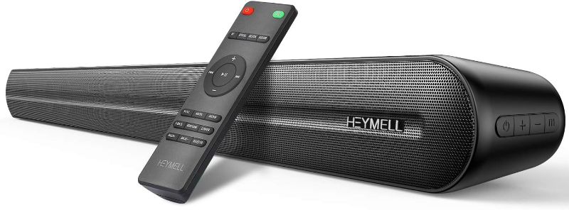 Photo 1 of Heymell 150W 2.0ch Soundbar for TV, 6X Speakers Sound Bars for TV, Bluetooth Soundbar Built in Subwoofer