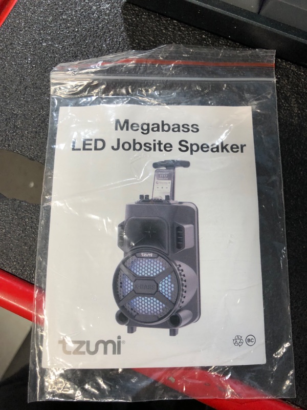 Photo 1 of ***SEE NOTES***Megabass LED Jobsite Speaker