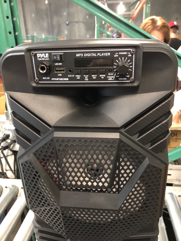 Photo 5 of **PARTS ONLY/NONREFUNDABLE***
Pyle Bluetooth PA Speaker System - 600W Rechargeable Outdoor Bluetooth Speaker Portable PA System w/ Dual