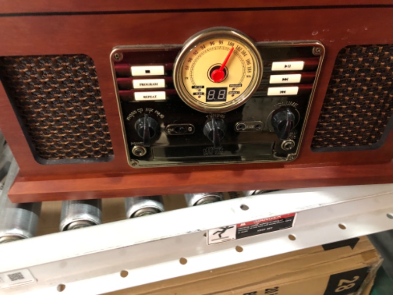 Photo 3 of Victrola Nostalgic 6-in-1 Bluetooth Record Player & Multimedia Center with Built-in Speakers