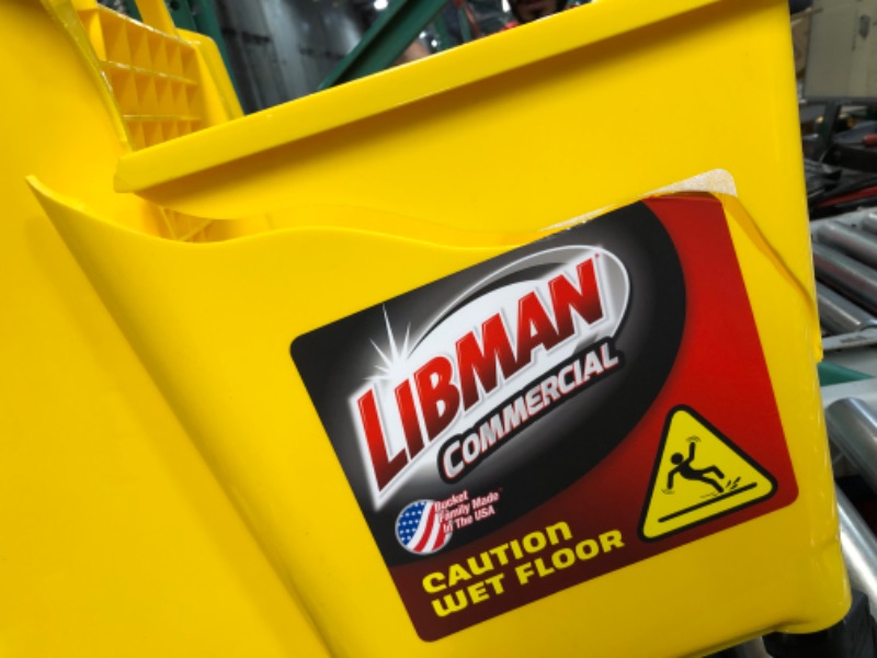 Photo 2 of **PARTS ONLY**
Libman Commercial 1095 One-Piece Bucket and Wringer, Polypropylene, Yellow