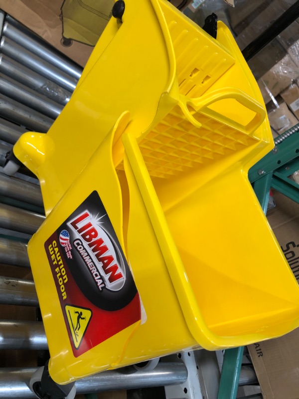 Photo 4 of **PARTS ONLY**
Libman Commercial 1095 One-Piece Bucket and Wringer, Polypropylene, Yellow