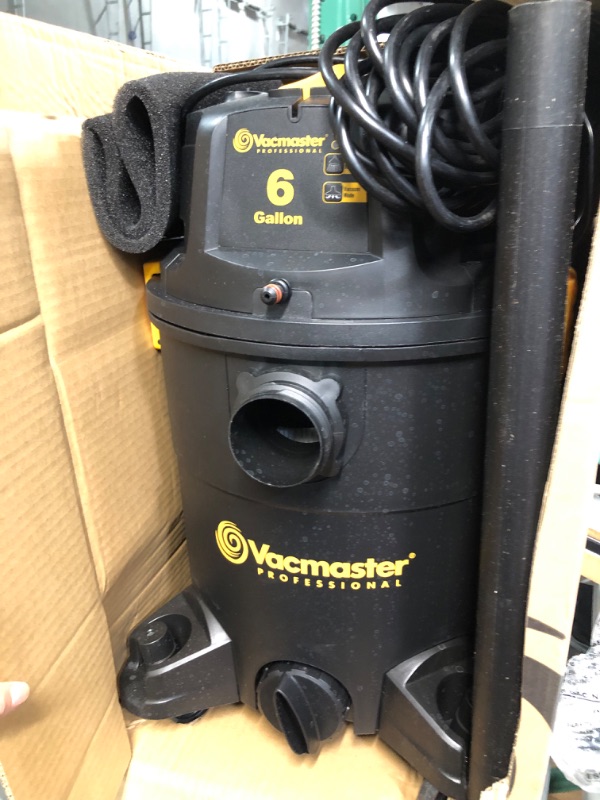 Photo 6 of **PARTS ONLY**
Vacmaster VK609PFR 0201 6 Gallon 5.5 Peak HP 3-in-1 Wet/Dry/Upholstery Shampoo Vacuum 