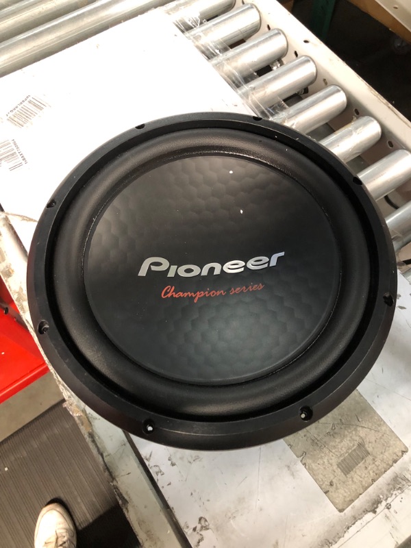 Photo 2 of USEDA ND FOR PARTS DOES NOT WOrk Pioneer TS-A301D4 - Powerful 12-inch Subwoofer, 1600 Watts Peak Power, Dual 4 Ohm Voice Coil for Powerful Bass