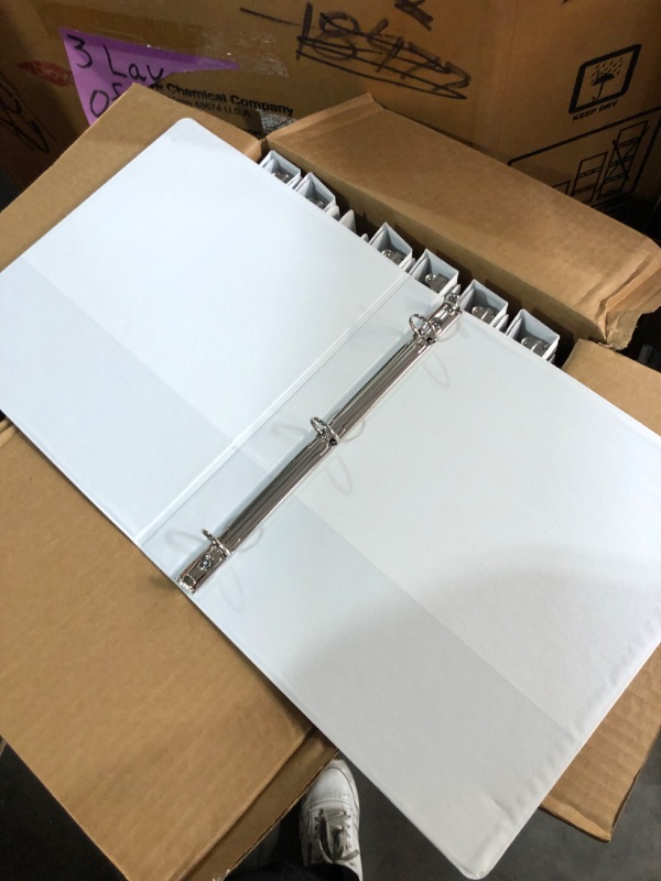 Photo 2 of Samsill Economy 1 Inch 3 Ring Binder  White, 24 Pack