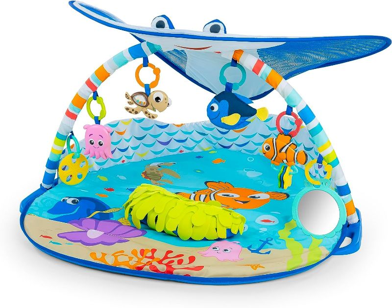 Photo 1 of Bright Starts Disney Baby Finding Nemo Mr. Ray Ocean Lights & Music Gym, Ages Newborn