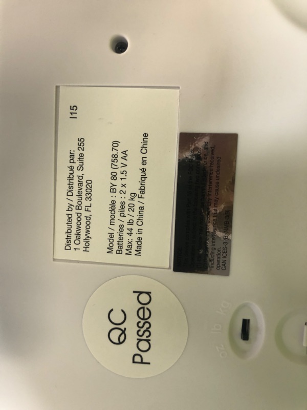 Photo 3 of [FOR PARTS]
Beurer BY80 Digital Baby Scale