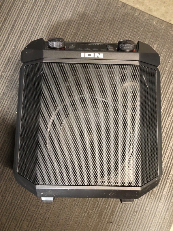 Photo 2 of ION Audio Block Rocker Plus - Bluetooth Speaker 100W W/Battery Black *powers on* *NO MIC*