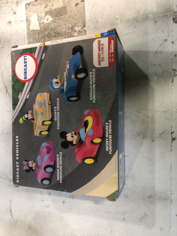 Photo 2 of Disney Junior Mickey Mouse Diecast Vehicles 4-Piece Set Kids Toys for Ages 3 Up *LOOK NEW*