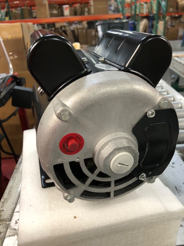 Photo 2 of Air Compressor Electric Motor, 2HP SPL Single Phase Electric Compressor Motor General Purpose Electric Motor, 3450 RPM, 56 Frame, 5/8" Keyed Shaft, ODP 2hp Single Phase