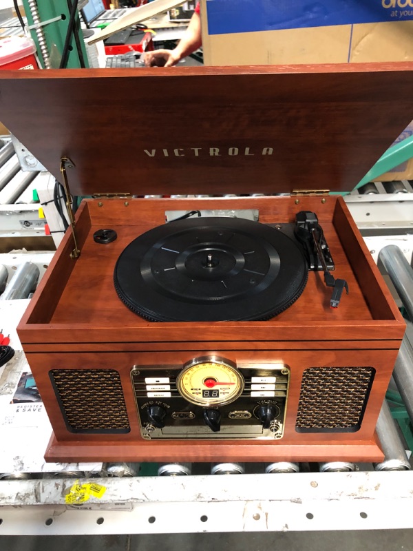 Photo 2 of Victrola Nostalgic 6-in-1 Bluetooth Record Player & Multimedia Center with Built-in Speakers