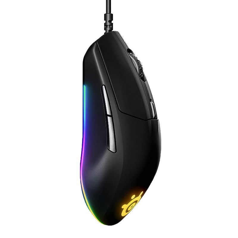 Photo 1 of SteelSeries Rival 3 Gaming Mouse - USB - Optical - 6 Button(s) - Black **NOT TESTED**
