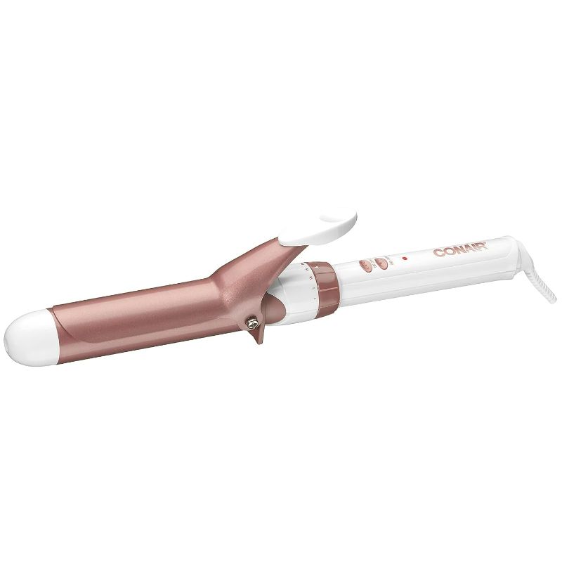 Photo 1 of Conair Double Ceramic 1 1/4-Inch Curling Iron, 1 ¼ inch barrel *MISSING CLIP* *POWERS ON*