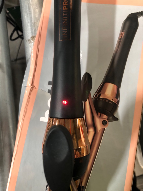 Photo 3 of INFINITIPRO BY CONAIR Rose Gold Titanium 1-Inch Curling Iron **POWERS ON**