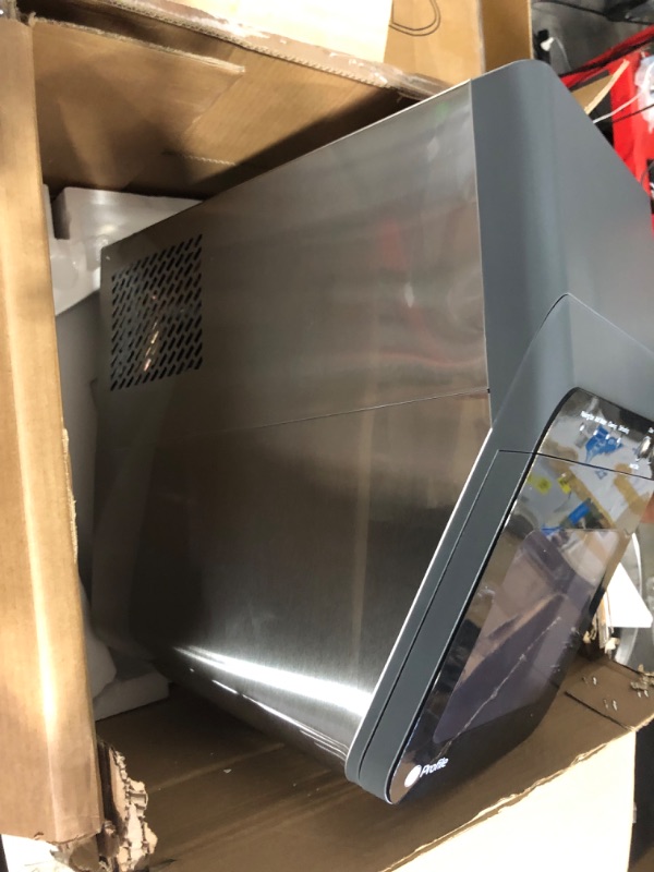 Photo 5 of **TESTED POWERS ON, UNABLE TO TEST FULLY** GE Profile Opal 1.0 Nugget Ice Maker| Countertop Pebble Ice Maker Stainless Steel Finish Opal 1.0 Stainless Steel