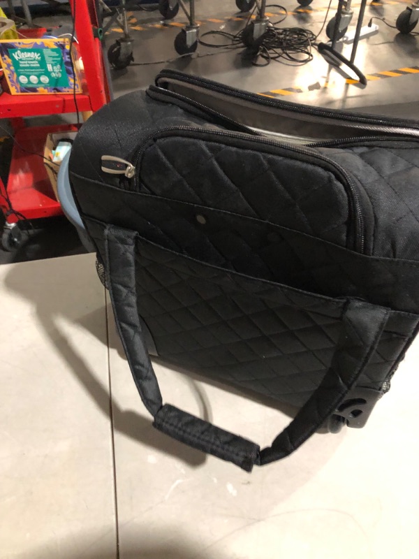 Photo 6 of *PREV USED*
Rockland Melrose Upright Wheeled Underseater Carry-On Luggage, Black, 15-Inch