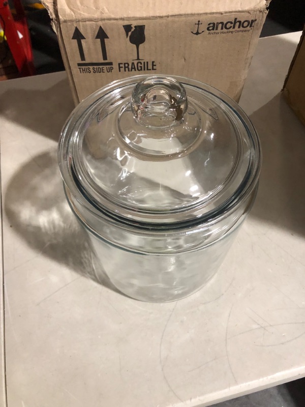 Photo 2 of **LOOKS BRAND NEW** Anchor Hocking 2 Gallon Glass Heritage Jar