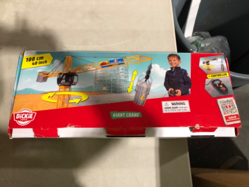 Photo 1 of **PARTS ONLY** **MOTOR INOPERABLE** Dickie Toys 40" Giant Crane Playset , Yellow