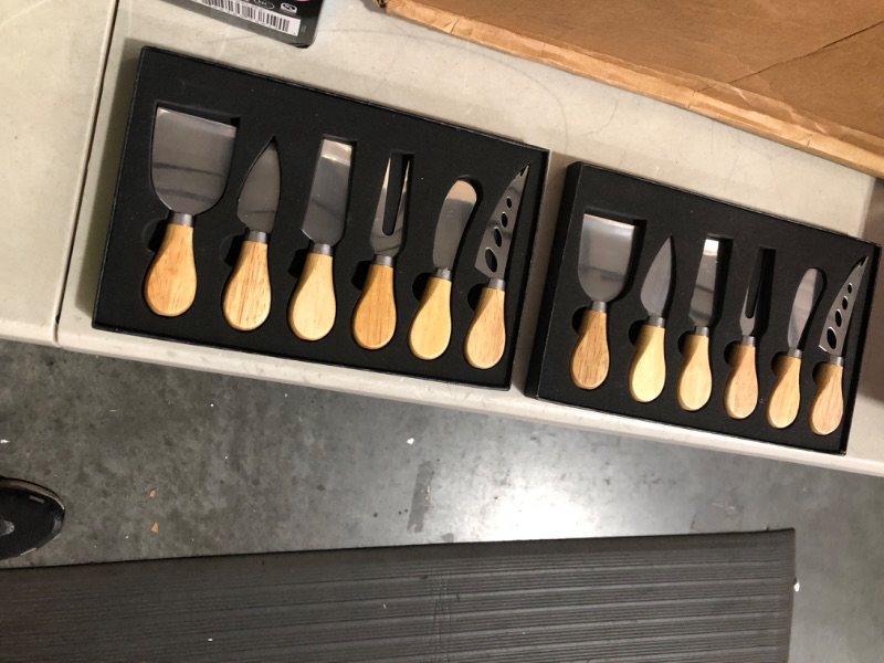 Photo 1 of **STOCK IMAGE REFERENCE ONLY** 2 PACK 6-Piece Cheese Knife Set (Gift-Ready) 