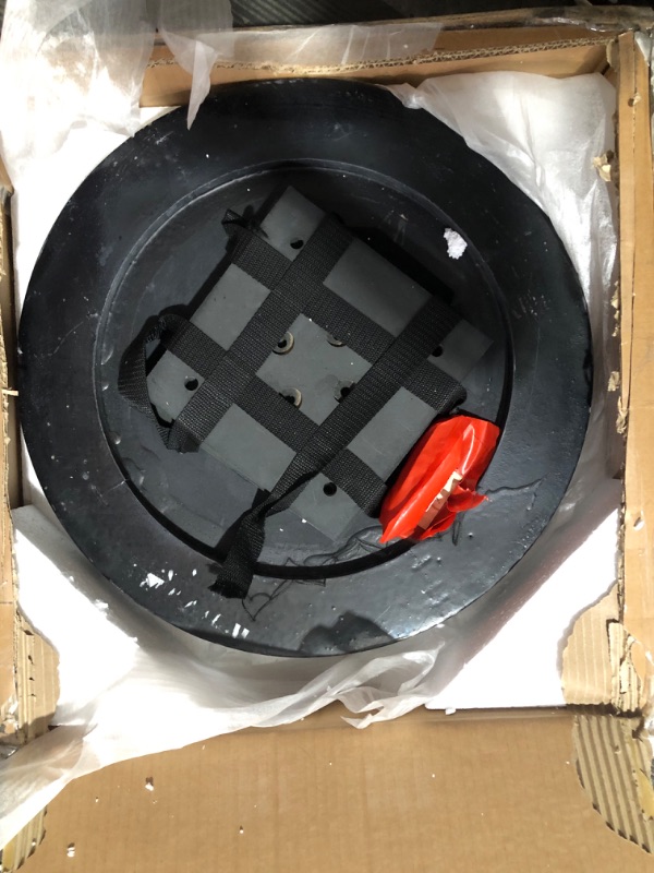 Photo 1 of **PARTS ONLY** **SEE NOTES** Meridian Furniture Round Faux Marble End Table Black 20"
