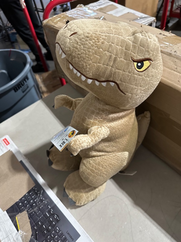 Photo 3 of *USED* Jurassic World Jumbo 17.5-inch T Rex Plush Stuffed Animal, Kids Toys for Ages 3 Up, Amazon Exclusive