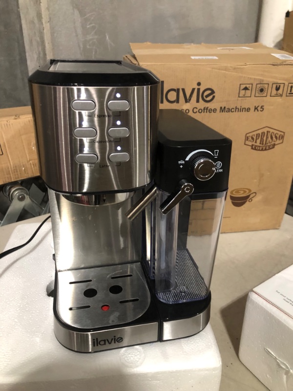 Photo 2 of **PARTS** *SEE NOTES* ILAVIE 6-in-1 Espresso Coffee Machine Built-In Automatic Milk Frother