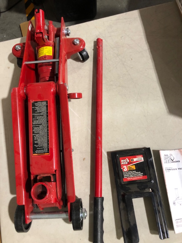 Photo 3 of **PARTS ONLY** **DAMAGE** BIG RED T83006 Torin Hydraulic Trolley Service/Floor Jack 