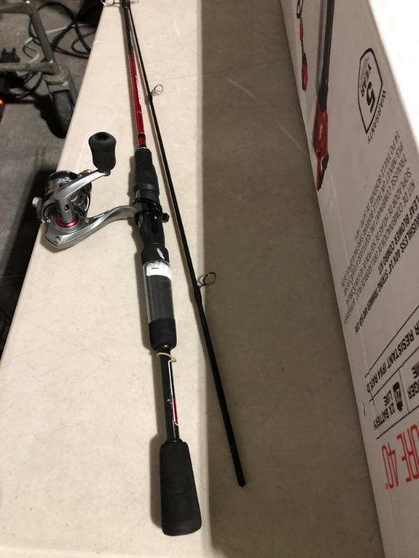 Photo 1 of *USED* *SEE NOTES* Quantum Optix Spinning Reel and 2-Piece Fishing Rod Combo