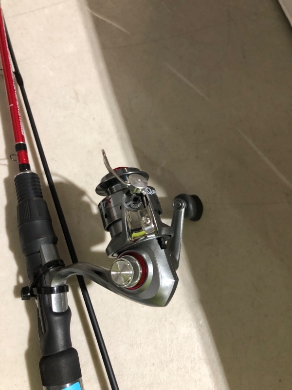 Photo 1 of *USED* *SEE NOTES* Quantum Optix Spinning Reel and 2-Piece Fishing Rod Combo