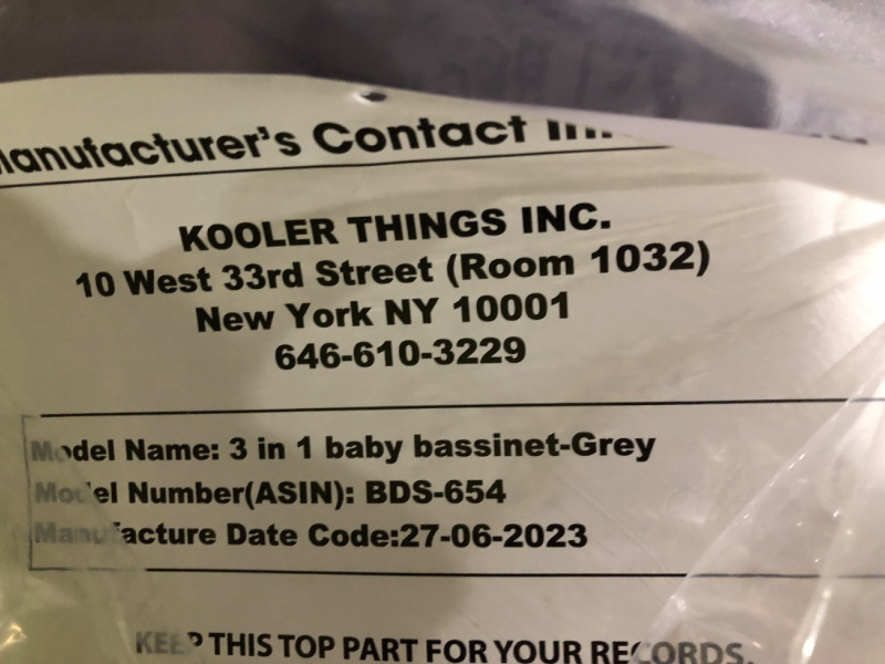 Photo 5 of **LOOKS BRAND NEW** **SEE CLERK NOTES** KoolaBaby 3 in 1 Baby Bassinet