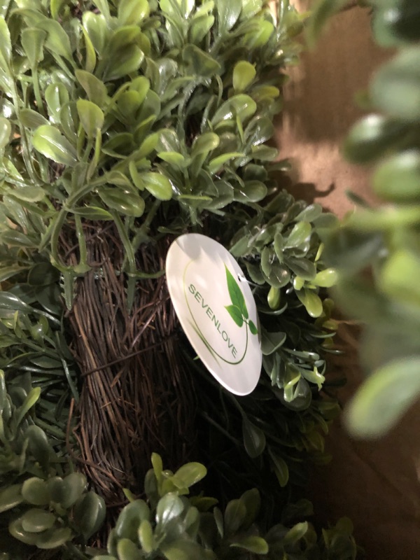 Photo 1 of **LOOK NEW** SEVENLOVE Artificial Boxwood Topiary Tree, Two 3Ft Potted Boxwood Trees