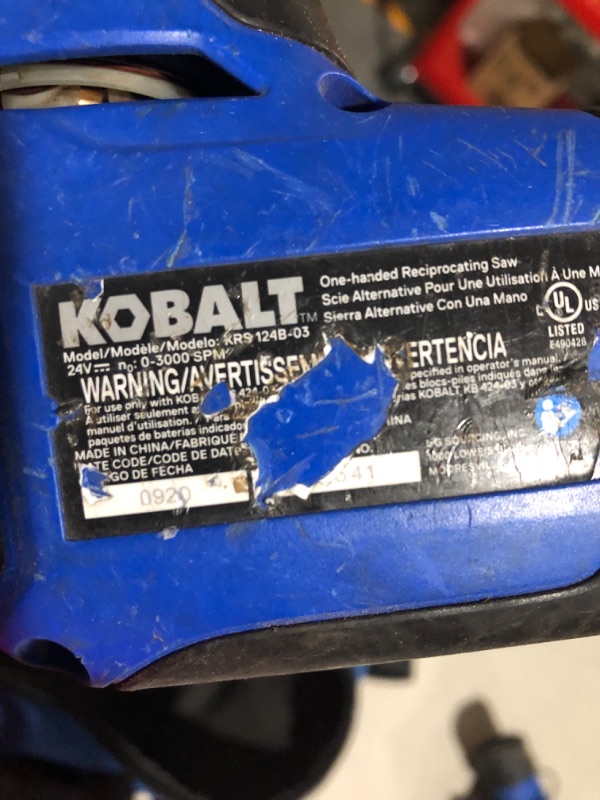 Photo 3 of **READ COMMENTS** Kobalt 4-Tool 24-Volt Max Brushless Power Tool Combo Kit with Soft Case