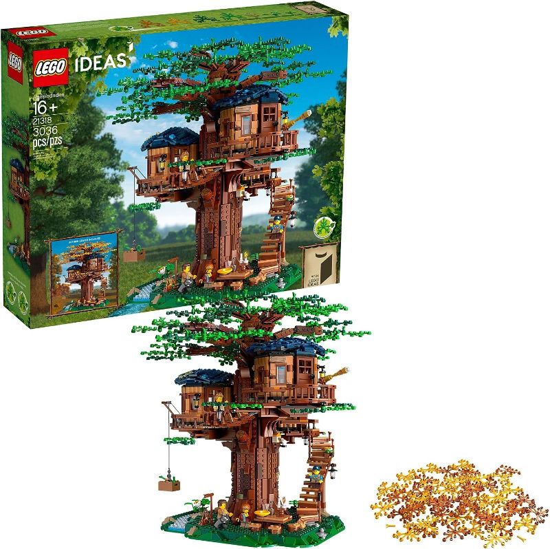 Photo 1 of **NON-REFUNDABLE-SEE COMMENTS**
 LEGO Ideas Tree House 21318, Model Construction Set for 16 Plus Year Olds with 3 Cabins, Interchangeable Leaves, Minifigures and a Bird Figure Kit