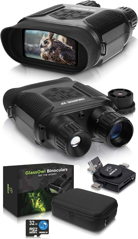 Photo 1 of (READ FULL POST) Digital Night Vision Binoculars for Complete Darkness  - GlassOwl Infrared Night Vision Goggles for Hunting, Spy, Monitoring, Surveillance
