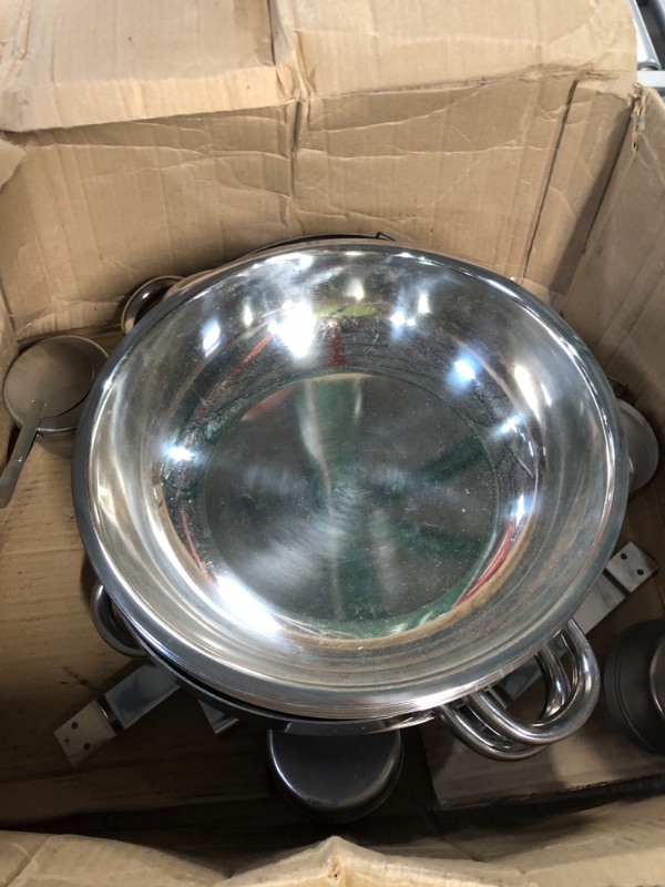 Photo 4 of **DAMAGE**
Chafing Dish Buffet Set 5 QT 4 Packs Stainless Steel Buffet Servers **USED**