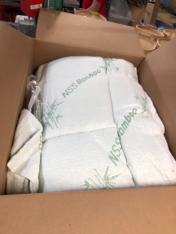Photo 1 of **LOOKS BRAND NEW** NSS Bamboo Mattress Topper Queen with 1 Pillow Protector 