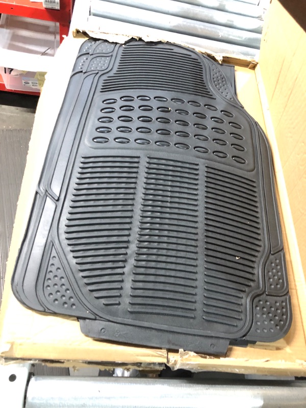 Photo 2 of BDK ProLiner Floor Mats for Cars Trucks SUV, Black 3-Piece Heavy Duty Car Mats with Universal Fit Design