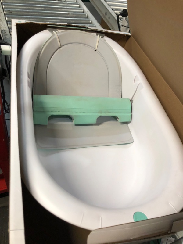 Photo 2 of 4-in-1 Grow-with-Me Bath Tub by Frida Baby Transforms Infant Bathtub 