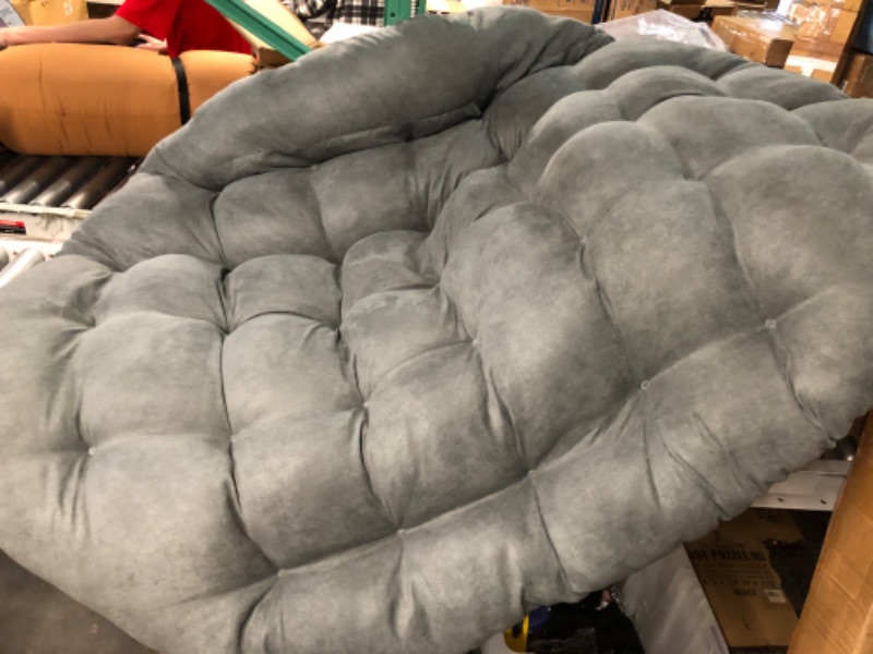 Photo 1 of ***CUSHION ONLY - NO FURNITURE***
DYYD Egg Chair Cushion Double Papasan Chair Cushion, Hanging Egg Pads(Color : Gray)