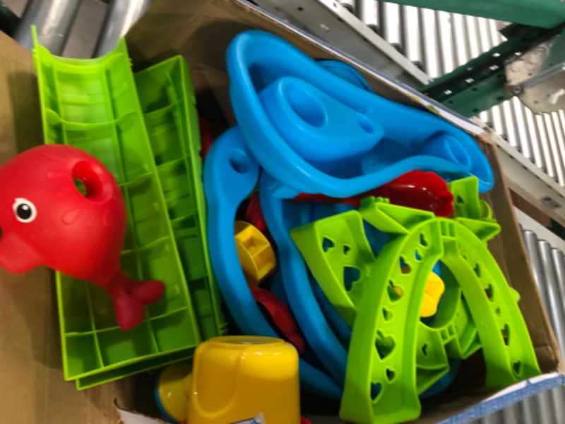 Photo 1 of Bennol Sand Water Table Toys for Toddlers Kids, 3-Tier Outdoor Sand and Water Play Table