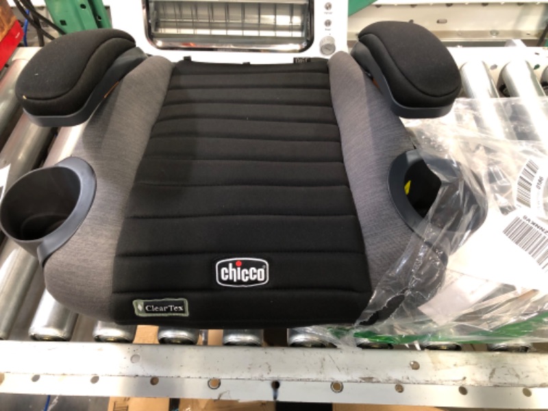 Photo 3 of Chicco GoFit ClearTex Backless Booster Car Seat - Shadow | Black Shadow GoFit with ClearTex No Chemicals