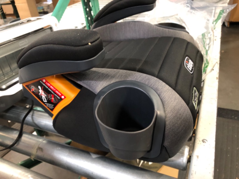 Photo 4 of Chicco GoFit ClearTex Backless Booster Car Seat - Shadow | Black Shadow GoFit with ClearTex No Chemicals