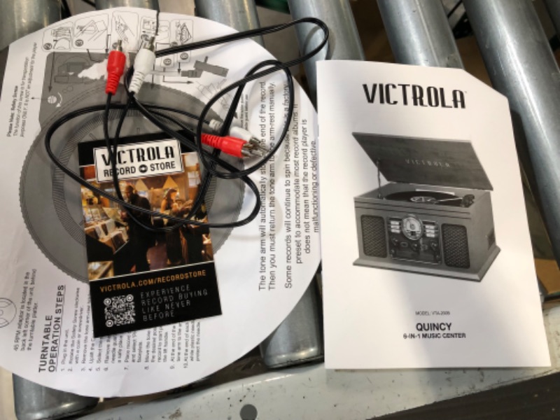 Photo 2 of SEE NOTES** Victrola Nostalgic 6-in-1 Bluetooth Record Player & Multimedia Center with Built-in Speakers