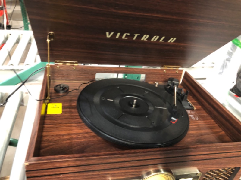 Photo 3 of SEE NOTES** Victrola Nostalgic 6-in-1 Bluetooth Record Player & Multimedia Center with Built-in Speakers