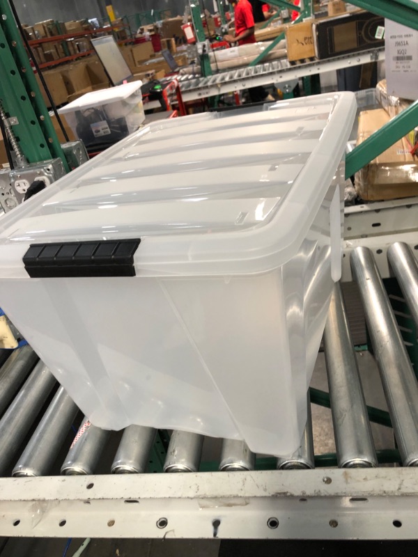 Photo 2 of (STOCK PHOTO FOR REFERENCE) IRIS USA 53 Qt. Plastic Storage Container Bin with Secure Lid and Latching Buckles