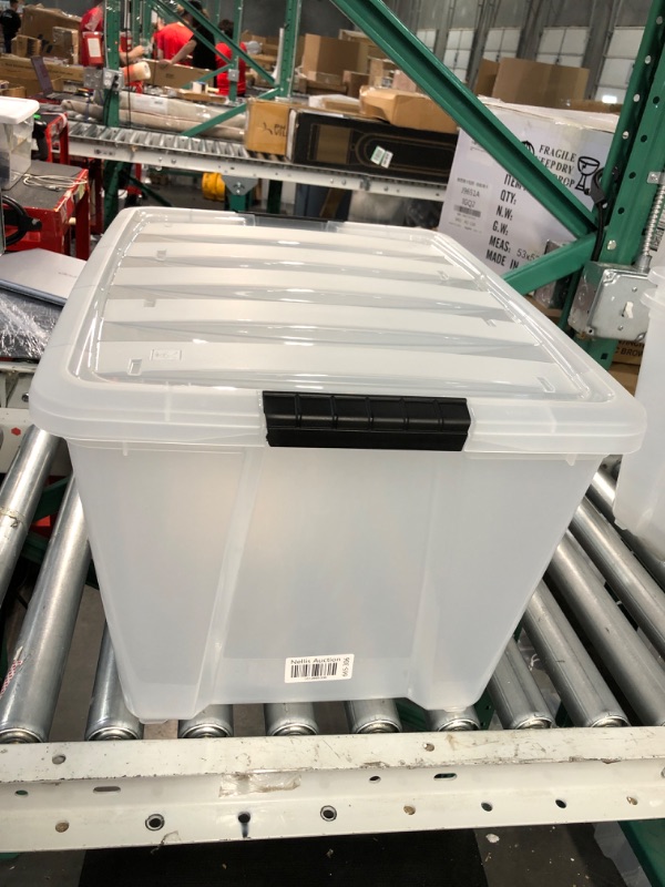 Photo 2 of (STOCK PHOTO FOR REFERENCE) IRIS USA 53 Qt. Plastic Storage Container Bin with Secure Lid and Latching Buckles