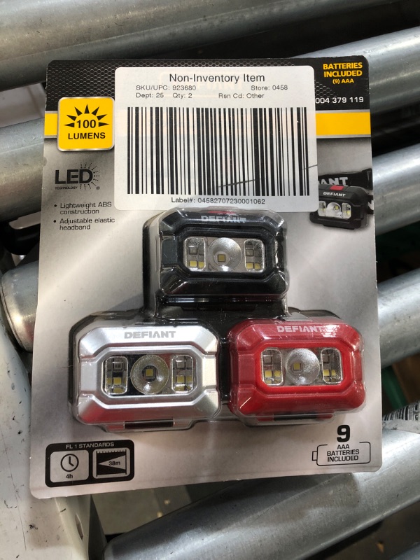 Photo 2 of 100 Lumens LED Headlight Combo (3-Pack)