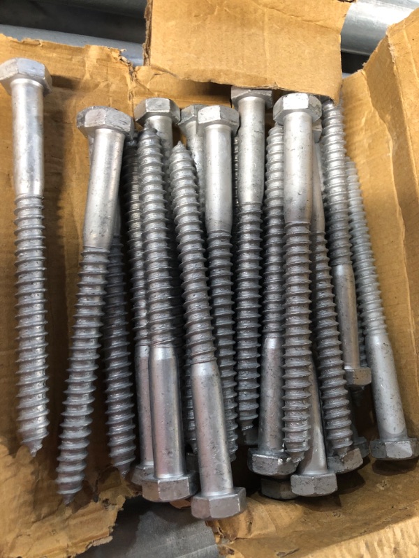 Photo 2 of 1/2 in. x 6 in. Hex Galvanized Lag Screw (25-Pack)