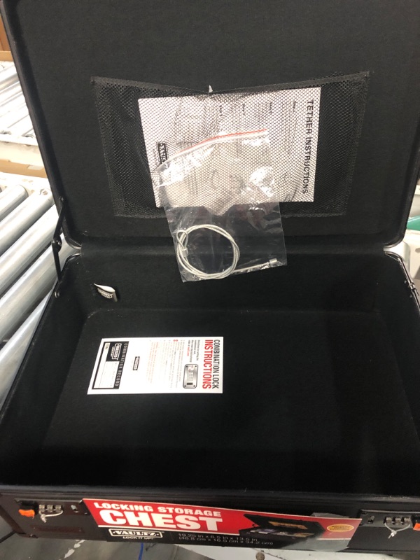 Photo 1 of Vaultz Storage Lock Box - 6.5 x 23 x 13.5 Inch Black