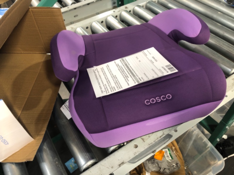 Photo 2 of Cosco Topside Child Safe Belt Positioned Backless Booster Car Seat, Purple Grape